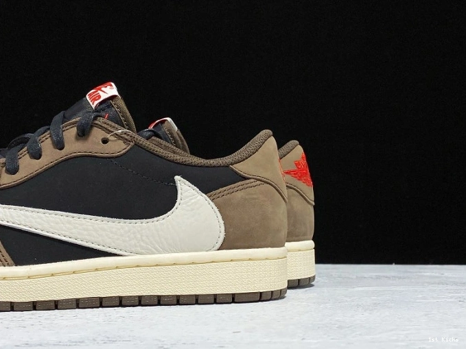 1st Kicks OG x Air CQ4277-001 Dark Scott Jordan 1 Travis Mocha SP Low 0719